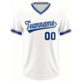 Customizable Plus Size V-Neck Baseball Jacket - Personalized Name & Number Stitched Design, Red/Black Contrast, Comfortable Non-Stretch Fabric, Breathable Summer Sports Shirt for Women, Casual Sportswear | Sporty Vneck Jacket | Durable Sportswear