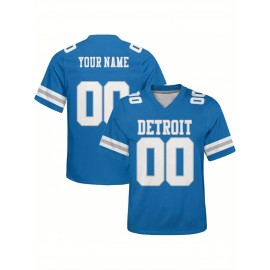 Customized plus-size football shirts, personalized short-sleeved shirts with any name and number, plus-size Women's football city team gifts
